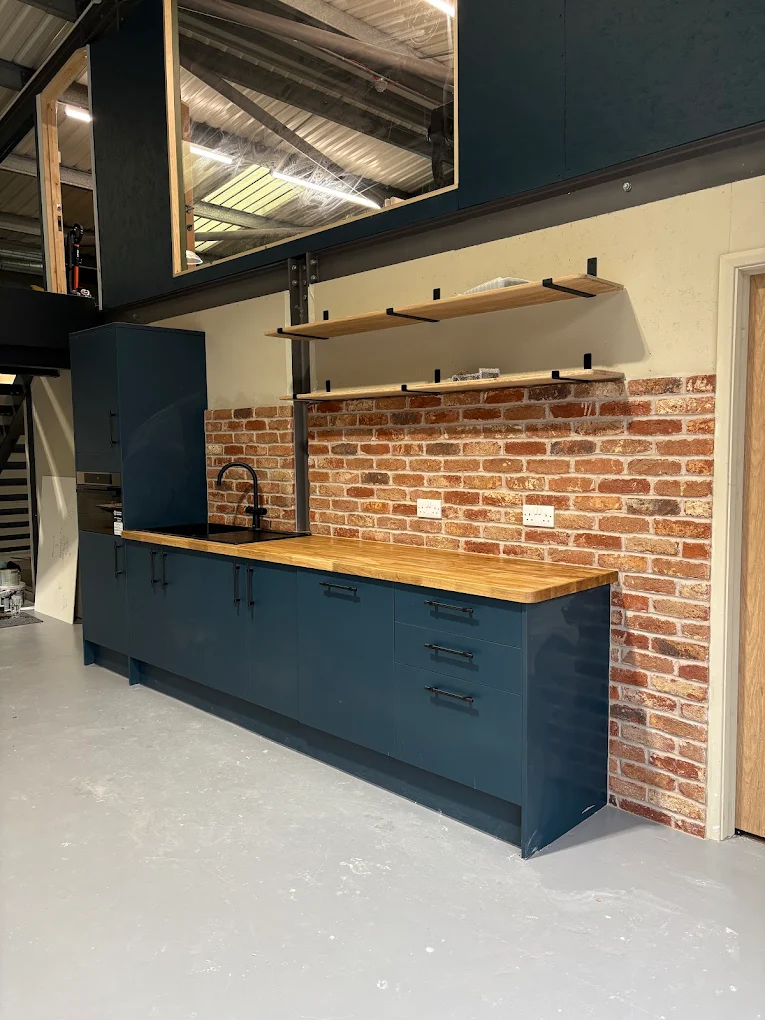 Exposed Brick Wall Kitchen